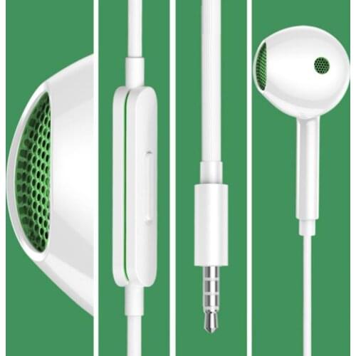 MH150 3.5mm In-Ear Earphone With Mic Wire Control For OPPO Reno 5 5K 4se 3 Z 2Z ACE R17 R15 R15X R11 R9 K7 K5 K3 Vivo Huawei