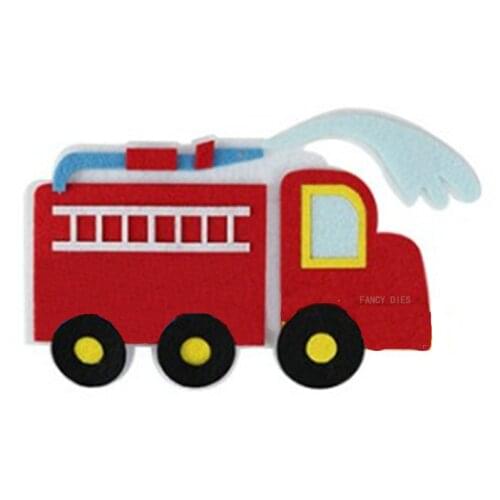 2021 New Fire truck cutter Cutting Die Mold Diy Scrapbook Decoration Wooden Knife Mould Suitable For Fustelle