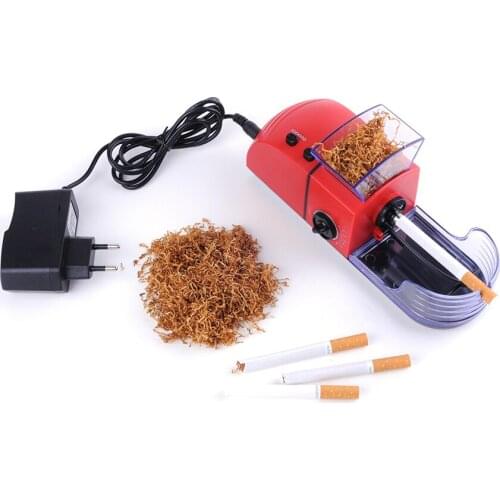 Wholesale 100V-240V ABS Electric Tobacco Rolling Machine Cigarette Maker Roller Machine Injector Gadgets For Men Smoking Tool