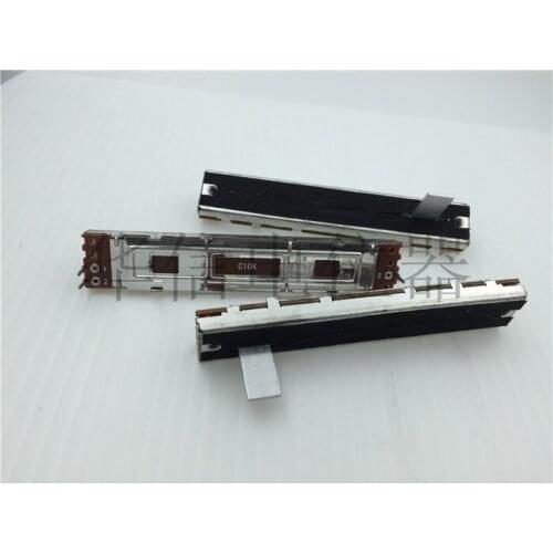 Original New 100% SC609N 88MM straight slide fader single potentiometer A10K B10K C10K B100K handle length 15MMB (SWITCH)