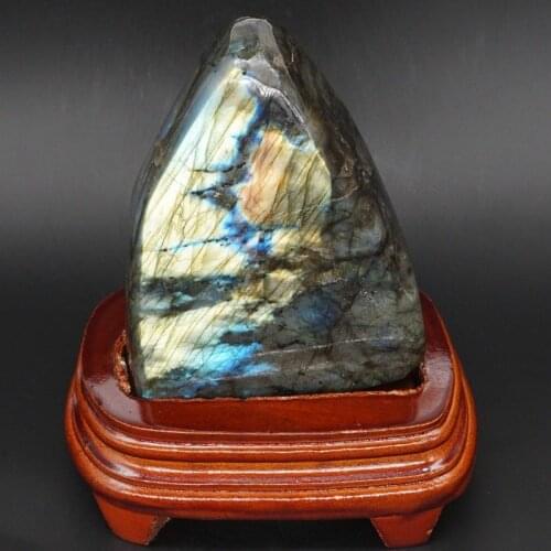 930g Natural Gemstone Labradorit Crystal Energy Raw Materials Rock Specimen