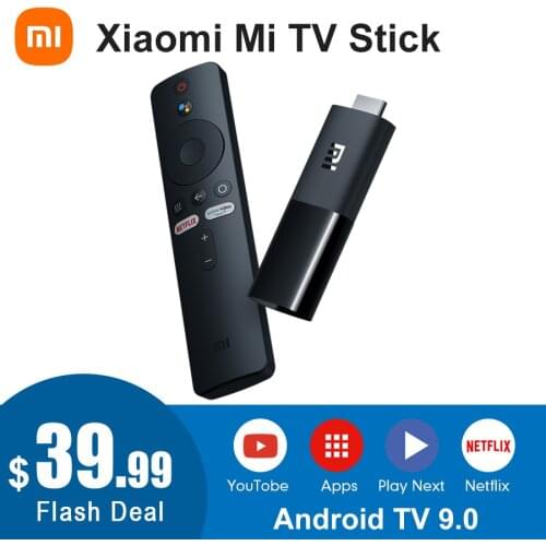 Global Version Xiaomi Mi TV Stick Android TV 9.0 Quad-core 1080P Dolby DTS HD Decoding 1GB RAM 8GB ROM Google Assistant Netflix