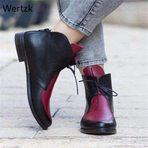 2020 New Fashion Women Winter Boots Woman Shoes Lace-Up Chelsea Boots Pointed Toe Spring/Autumn Zapatos De Mujer B297