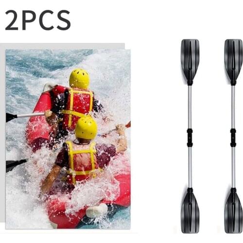 1Pair Kayak Paddle Kayaking Boating Oar with Paddle Leash for Inflatable Boats