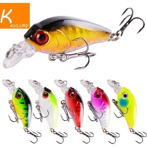 1 PCS Minnow Fishing Lure 45mm 3.8g Crankbait Hard Bait Topwater Artificial Wobbler Bass Japan Fly Fishing Accessories