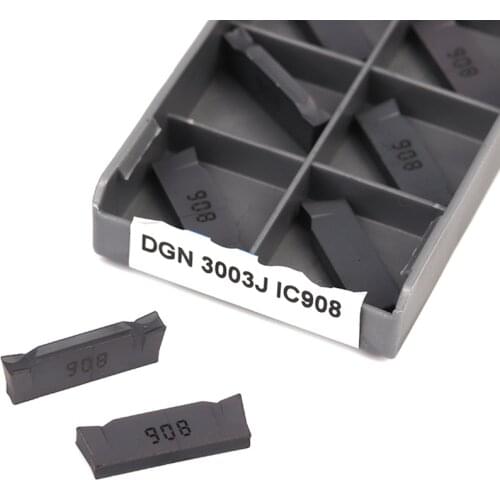 100% high quality Original DGN3003J IC908 DGN3003J IC907 carbide Grooving insert DGN 3003J CNC Lathe Tools cutting tools
