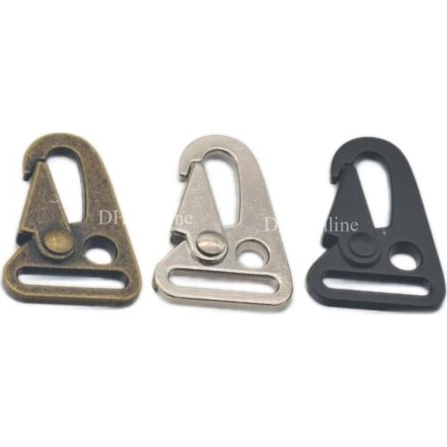 5 12 50 Pcs 45.9mm Metal Olecranon Hook Sling Buckle For Webbing Bag Belt Nickel Black Choice