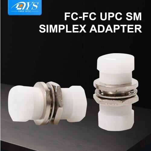 50pcs FC/UPC to FC/UPC Simplex Female to Female Single Mode Small D Fiber Optic Adapter