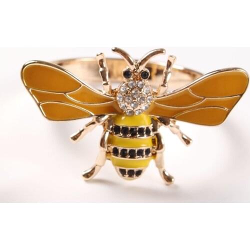 8pcs/lot New Animal Insect Napkin Ring Metal Napkin Button Pastoral Style Tableware Napkin Ring Desktop Decoration