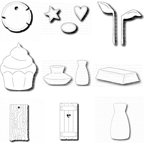 CH 2021 New Arrival Dessert Metal cutting dies stencil Greeting Card Decoration DIY Scrapbooking Scrapbook Paper Photo Album