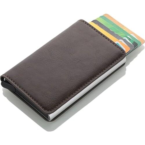 Weduoduo Rfid Card Holder Men Wallets Money Bag Male Vintage Credit Card Holder 2019 Small Leather Smart Wallets Mini Wallets