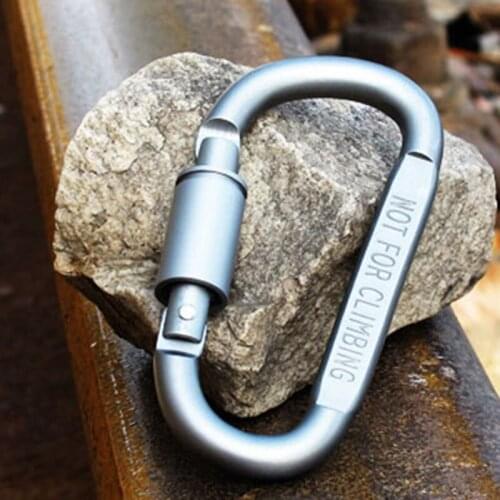 EDC D-type Tactical Hanging Buckle Outdoor Camping Equipment Tourism Keychain Tools Multifunction Aluminum Alloy Backpack Hook