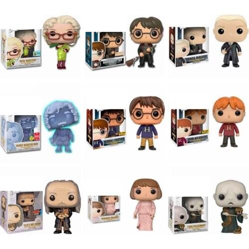 Harried Potter Hedwig Sirius Black Dobby Snape Voldemort Luna RON Hermione Action Toy Figures Collection Model Toy Kids gifts