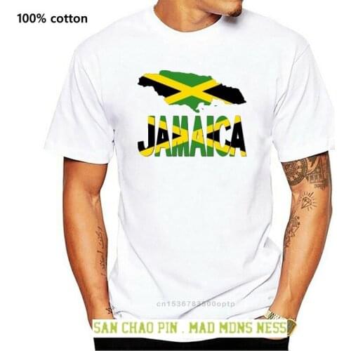 New Style Jamaica Flag Map Tshirt Men Letter Women T-Shirts Leisure Camisas Shirt