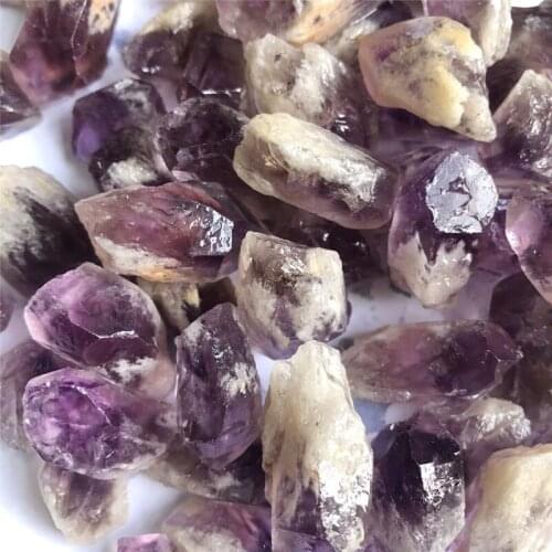 Rough amethyst point raw natural crystal wand amethyst quartz stone specimen minerals for decor