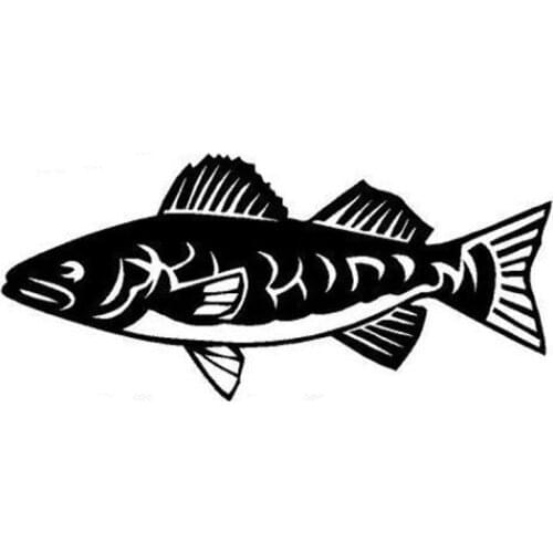 Personality Car Sticker Eye Fish Crazy Animal Decoration Decal Sticker Car Styling Accessories Waterproof Sunscreen Black/white