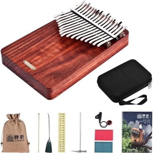 LINGTING K17A 17-key Portable Thumb Piano Kalimba Mbira Sanza Padauk Matetial kalimba Africa instrument thumb piano kalimba 17