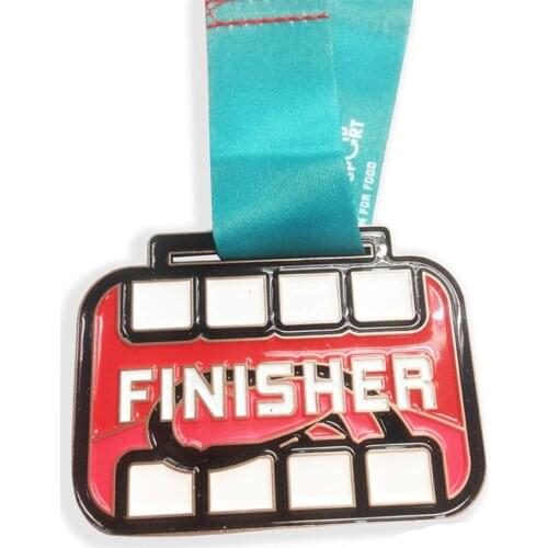 Low price Customized Medal with ribbons Lanyard Factory Price custom metal Soft Enamel medals Professional custom logo medal