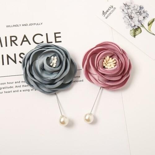 Fashion Hijab Pins Luxury Women Floral Pearl Pin Scarf Brooches Accessories 6 Pcs/lot