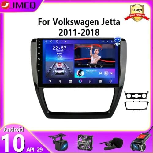 JMCQ Android 10.0 Car Radio For Volkswagen VW Sagitar Jetta Bora 2011-2018 Multimedia Video Player 2din GPS Multimedia Head unit
