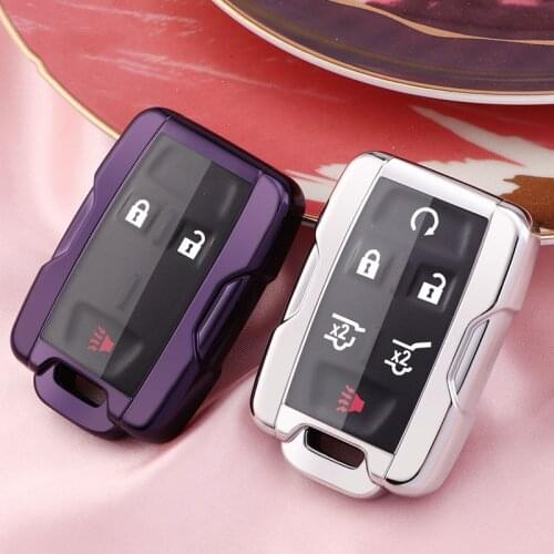 Soft TPU Full Cover Key Case For Car Chevrolet SUBURBAN Saboban GMC Sierra Canyon Colorado Silverado Protector Auto Accessories