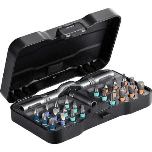 Rotating Screwdriver Kit 24pcs Household Multifuctional Ratchet Screwdriver Set with Detachable Handle For Bicycle Furniture