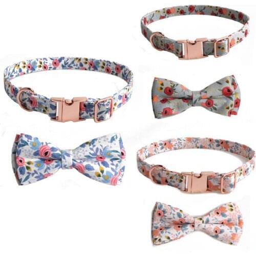 New Cute Cat Collar Bowknot Adjustable Safety Buckle Bow Tie Cat Accessories Collar for Cats Small Puppy Dogs