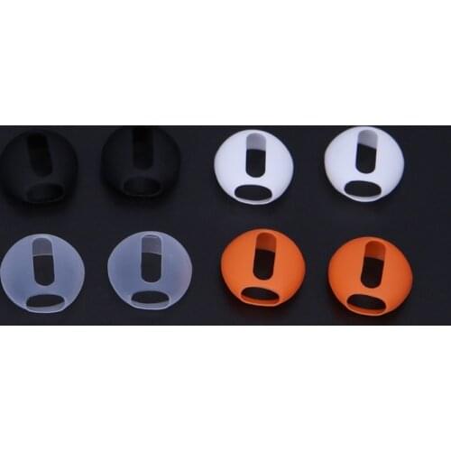 OOTDTY 2 Pairs Ultrathin Silicone Earbuds Eartips Cover Upgraded For Apple Airpods iPhone 8 7 6 6S Plus 5 5S SE X EarPods