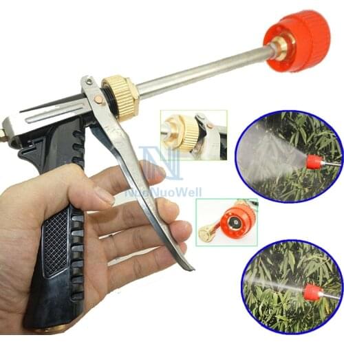 High Pressure Farming Press Spray Gun Fruit Trees Garden Flowers Spray Insecticide Washing Guns Mist Adjustable Sprayer Nozzle