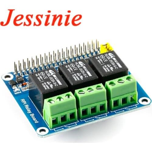 For Raspberry Pi Power Relay Board Expansion Module Shield Supports RPi A+/B+/2 B/3 B 4B Expansion Board Smart Home