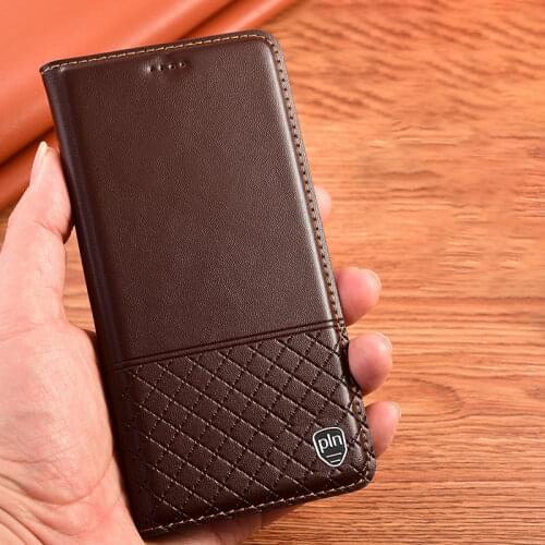 Luxury Genuine Leather Case For Samsung Galaxy S7 edge S8 S9 S10 S20 S21 FE Plus Lite Ultra Magnetic Flip Cover Wallet Cases