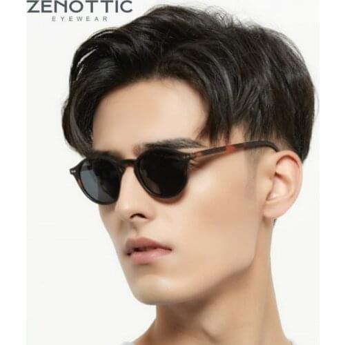 ZENOTTIC Retro Small Round Polarized Sunglasses Men Women Lightweight Vintage Driving UV400 Shades Polaroid Sun Glasses Eyewear