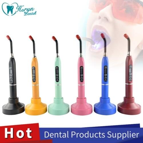 Dental Instrument Colorful Low Price Power Dental LED Rainbow Light Cure Dental Curing Light with 6 Colors