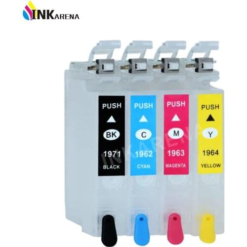 T1971 T1962 T1963 T1964 Refillable ink cartridge For Epson WF2532 XP201 XP211 XP401 XP411 XP204 XP214 Printers With ARC chips