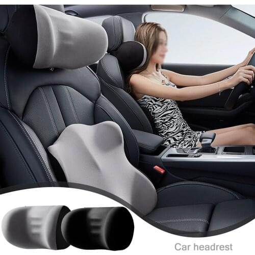 Comfortable Car seat headrest Soft Breathable Memory Cotton neck pillow support sleep side head high elastic nylon Accessories