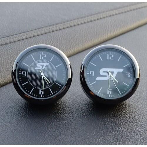 Car decoration clock watch modified car interior electronic quartz watch for Ford ST Escape FA Cmax Edge Mondeo Focus Ecosport