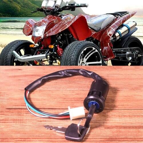 Universal Ignition Start Switch Door Lock Key Motorcycle Accessories With 2 Keys for ATV Go Kart Scrambling Motorcycle Go-Karts