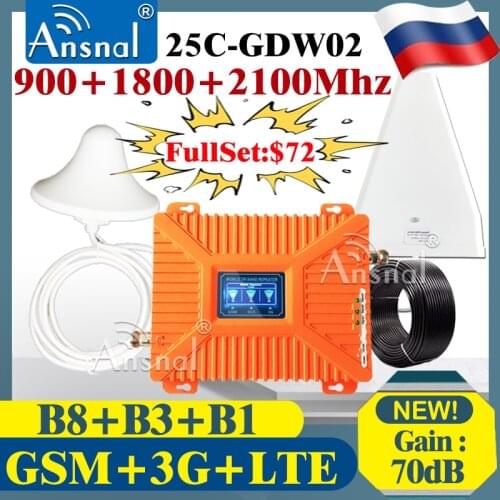 CellPhone Cellular Amplifier 900 1800 2100 2600mhz Multi-Band 4g Signal Repeater GSM 2G3G4G MobilePhons Signal Booster GSM LTE