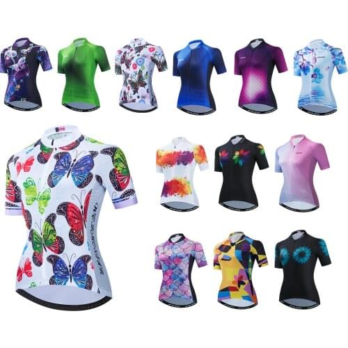 Cycling Jersey Women 2021 Bike Jerseys MTB Bicycle Short Sleeve Summer Ladies Riding Biking Shirts Top Maillot Ciclismo