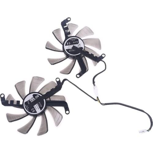 1 Pair 85mm 4Pin Cooler Fan Replacement for Galax GeForce GTX 1660 RTX 2060 2070 Graphics Card Cooling Fan