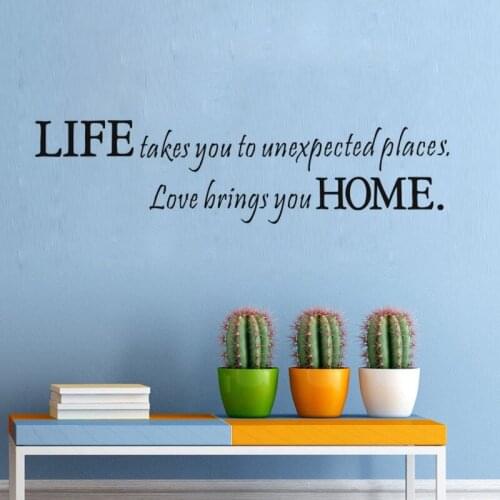 LIFE takes you vinyl wall decal home decor quotes living room bedroom diy art mural removable wall stickers