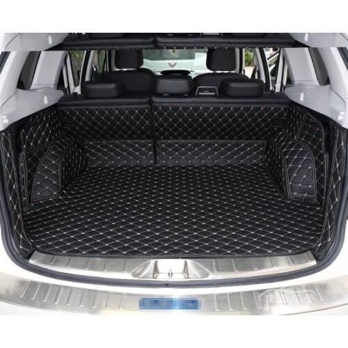 High quality! Full set car trunk mats for Subaru Forester 2018-2013 durable cargo liner mats boot carpets for Forester 2016