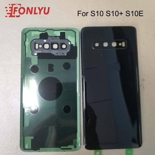 Back Battery Glass Cover Rear Door Housing Case With Camera Lens For Samsung Galaxy S10 G973 S10E G970