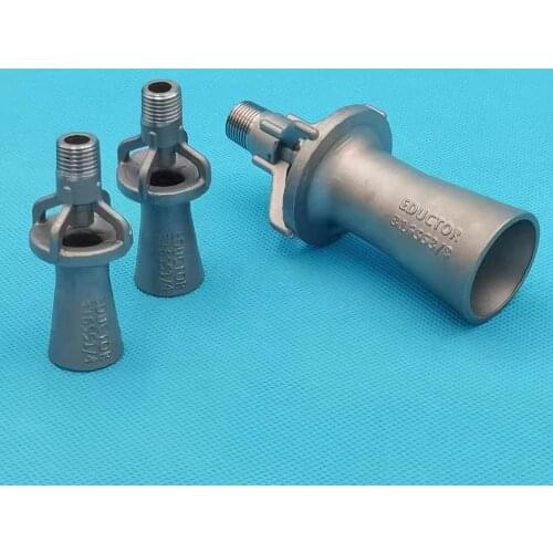 1/4" 3/8" 1/2" 3/4" 1" 1.5" Liquid Circulation Eductor, 316SS Solution Agitation Venturi Nozzle, tank mixing jet eductor nozzle