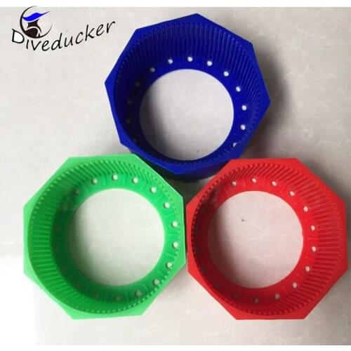 12L Aluminum bottle silicone rubber diving cylinders color bottom sit blue /red/green chassis aluminum bottle pad Scuba Diving C