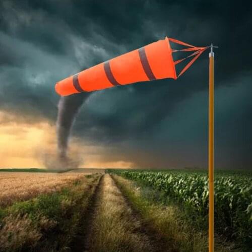 203F Home Garden Aviation Windsock Bag Rip-stop Luminous Weather Wind Direction Measurement Weather Vane Reflective Belt Wind