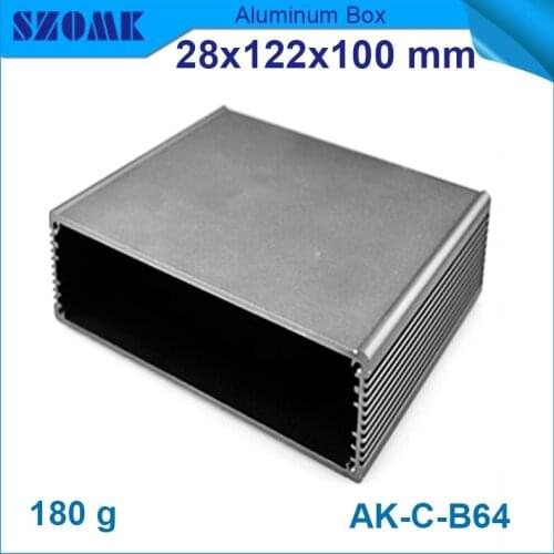 4pcs/lot 28x122x100 mm aluminum enclosures in black color extrusion junction box good looking for electronic