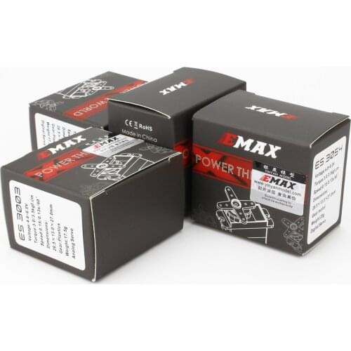 4pcs/lot new EMAX ES3003 ES3004 ES3053 ES3054 17g Plastic/Metal Analog/Digital Gear Servo For F3A 3D Airplane Model