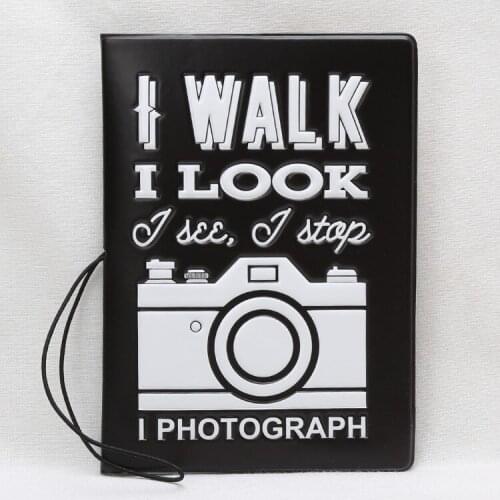 English camera creative passport package PVC material certificate package abroad certificate protection bag