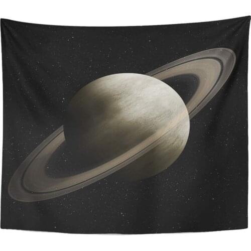 Astrology White Planet Hight Saturn of This Furnished by Ring Astronomy Tapestry Home Decor Wall Hanging for Living Room
